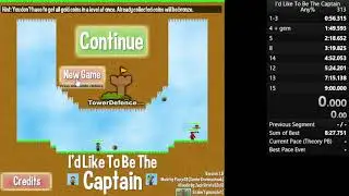I'd Like To Be The Captain any% in 8:41 (WR)