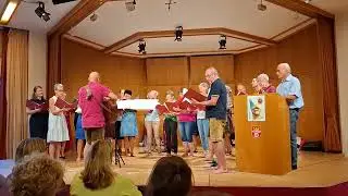 Die TROUBADOURS bei der Ausstellungser&ouml;ffnung vom GIK Laakirchen in der Landesmusikschule
