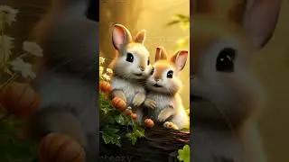🐇🐇 &ldquo;Two rabbits, running together&mdash;chasing dreams side by side&rdquo;#Friendship #Nature #RabbitVibes