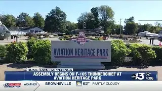 Aviation Heritage Park begins assembly and restoration of F-105 Thunderchief
