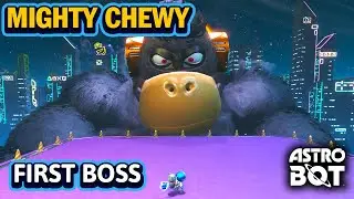 ASTRO BOT First Monkey Boss Fight Gameplay - Mighty Chewy
