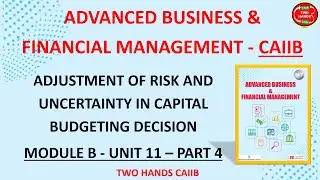 MODULE B UNIT 11 PART 4 I ADVANCED BUSINESS AND FINANCIAL MANAGEMENT I TWO HANDS CAIIB I CAIIB