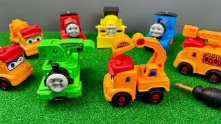 Shortest Yet Most Satisfying ASMR Toy Build Ever | Thomas Trains & Construction Crew Restoration