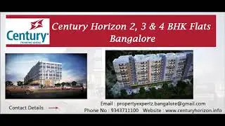 Apartments for sale in Jakkur Airport Road Bangalore | Century Horizon Jakkur Airport Road Bangalore