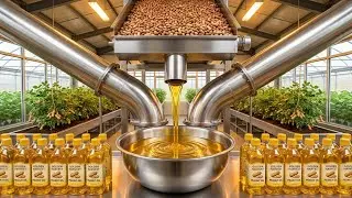 Complete Peanut Oil Factory Process  Raw Peanuts to Bottled Oil  Manufacturing