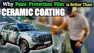 Why PPF is Better Than Ceramic Coating? Hyundai Venue Paint Protection Film ₹80,000 💥 PPF vs Ceramic