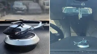 Solar Helicopter Car Accessory Review & Test | Worth It or Not? | Solar Helicopter for Car Dashboard