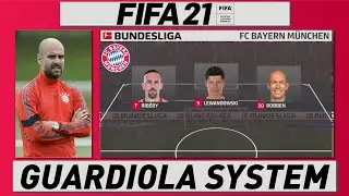 FIFA 21 CUSTOM TACTICS | GUARDIOLA BAYERN MUNICH 3-2-2-3 SYSTEM