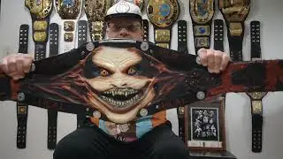 The Fiend Bray Wyatt Universal Championship Title belt unboxing