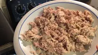 How to make Dried chicken flakes (sach pat or bak yong in khmer)