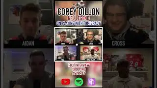 NFL Legend Corey Dillon tells a story from his time with Brady - Full Interview dropping at 7PM ET👀