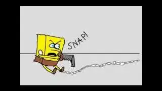 mario & spongebob play saw