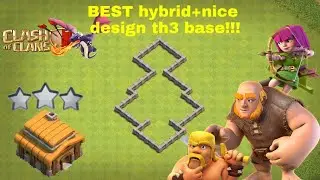BEST hybrid+nice design th3 Base!!!Clash of Clans -Foref CoC