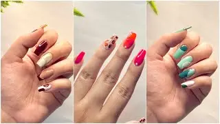 Easy and Pinterest inspired nail art designs for beginners || Nail art at home