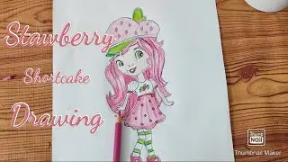 Strawberry Shortcake🍓🍓| Colour Pencil Drawing | Hands With Hana