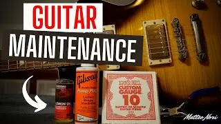 How to CHANGE STRINGS & CLEAN your guitar - Quick Guide - Matteo Nori