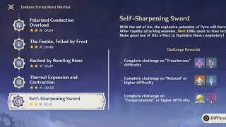 Self-Sharpening Sword | Endless Forms Most Martial Event || Genshin Impact