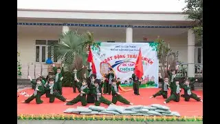 Hoạt động trải nghiệm: Bé tập làm chiến sĩ - Trường Mầm Non Cẩm Thành, ngày 22/12/2025