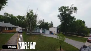 Real Estate Video, 71 Temple Bay, Winnipeg, Non-Branded, Wornstar Media, 4K