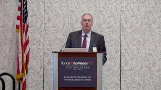 DOT District Secretary Gerry O'Reilly speaks at the 40th Annual Meeting