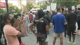 Peaceful protests happening in Downtown Atlanta