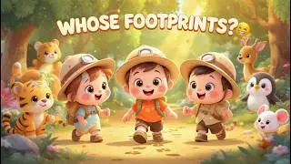 Whose Footprints Are These? 🐾 Mystery Animal Song for Kids