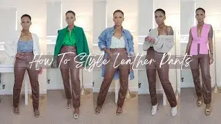 How to Style Leather Pants | Leather Pants Outfit Ideas | Angelle's Life