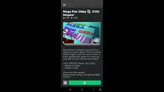 Roblox/ mega fun obby #1