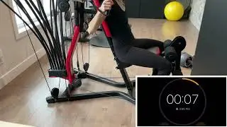 7-minutes workout bowflex PR3000 4 exercises x 3