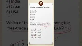 Free Trade Partner - Economics PYQ - #Q3 #prelims2018  #prelims2024