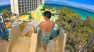 Adrenaline Rush on Mixed Water Slides! 💦
