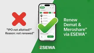 Esewa Bata DEMAT & MeroShare Account Renew Garne Tarika | Full Step by Step Guide