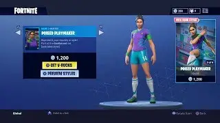 CLINICAL CROSSER, DYNAMIC DRIBBLER, POISED PLAYMAKER and FINESSE FINISHER- New Fortnite Outfits