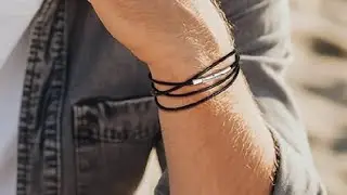 Bestyle Leather Necklace Cord for Men Women,Waterproof Braided Leather Rope Chain for Pendant
