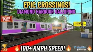 Flatface EMU Blasts Sealdah South As Diamond Harbour Galloping! New Year Special High Speed Action