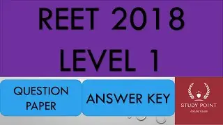 REET 2018 Level-1  Previous year Question paper with answer key