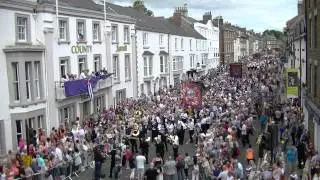131st Durham Miners Gala - 11th July 2015 - The March out - Pt 67 Murton