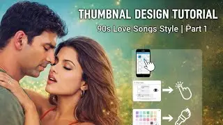 90&rsquo;S Old Hindi Songs🥰 90s Love Song💘 90s Music Video Thumbnail Design