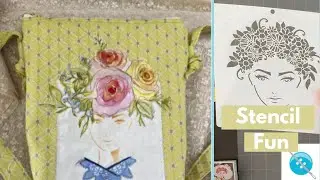 Работаем с новым трафаретом &mdash; причудливая сумка для лица #stencilart