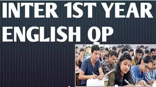 Inter 1st year English model paper|English question paper 2020|English important questions|inter||