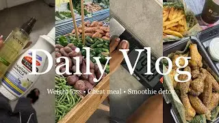VLOG: OFFICIALLY OUT OF THE 200'S 🥳 | CHEAT MEAL🍗🍟 | ANOTHER DETOX WEEK 🍠🥤| CHECKING ON MY BROTHER 💙