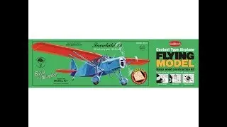Unboxing of the Guillows Fairchild 24 balsa model kit Number 701 with Laser cut parts