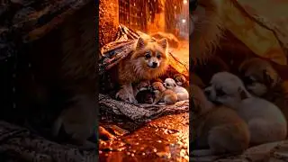 A Mother Worked Hard To Build a House For Her Puppy's. एक माँ और बच्चो की स्फलता की कहानी।