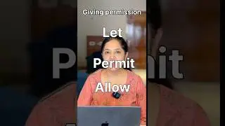 LET vs ALLOW vs PERMIT | English Grammar Confusion Explained Simply #spokenenglish #tips