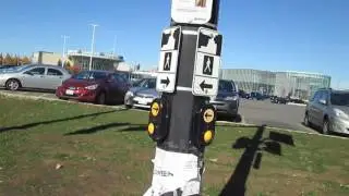Activating Audible Pedestrian Signal in Mississauga, Ontario, Canada