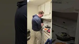 Cam's Cooking Comedy of Errors in the Kitchen Episode 7: Bacon Cheese Burger, yams, and Cauliflower