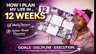 HOW I PLAN MY LIFE USING THE 12-WEEK YEAR SYSTEM | VISION BOARD | BINGO BOARD