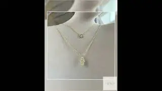 Double the Protection: Hamsa Hand and Evil Eye Necklace