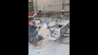 Welding and assembly of small shock absorber plate for food factory goods transfer