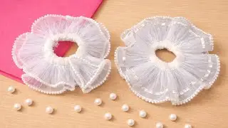 New design Scrunchies | Stylish hair accessories | Scrunchie making | Craftizo palette 